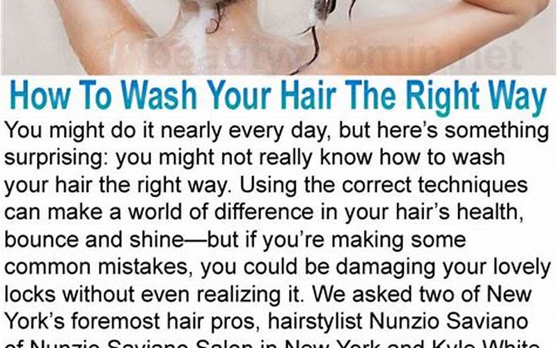 Proper Hair Washing